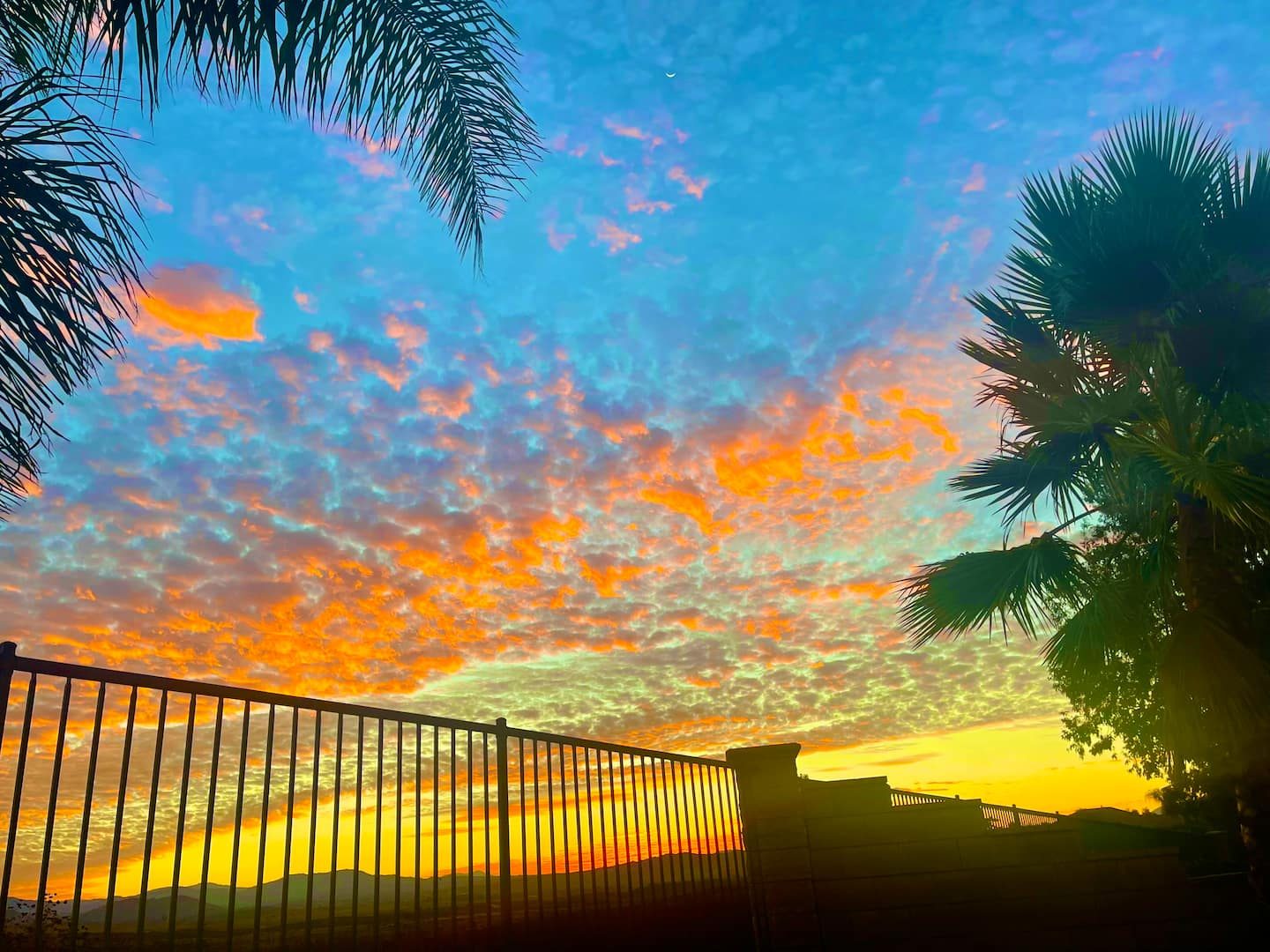 Sunset from the patio